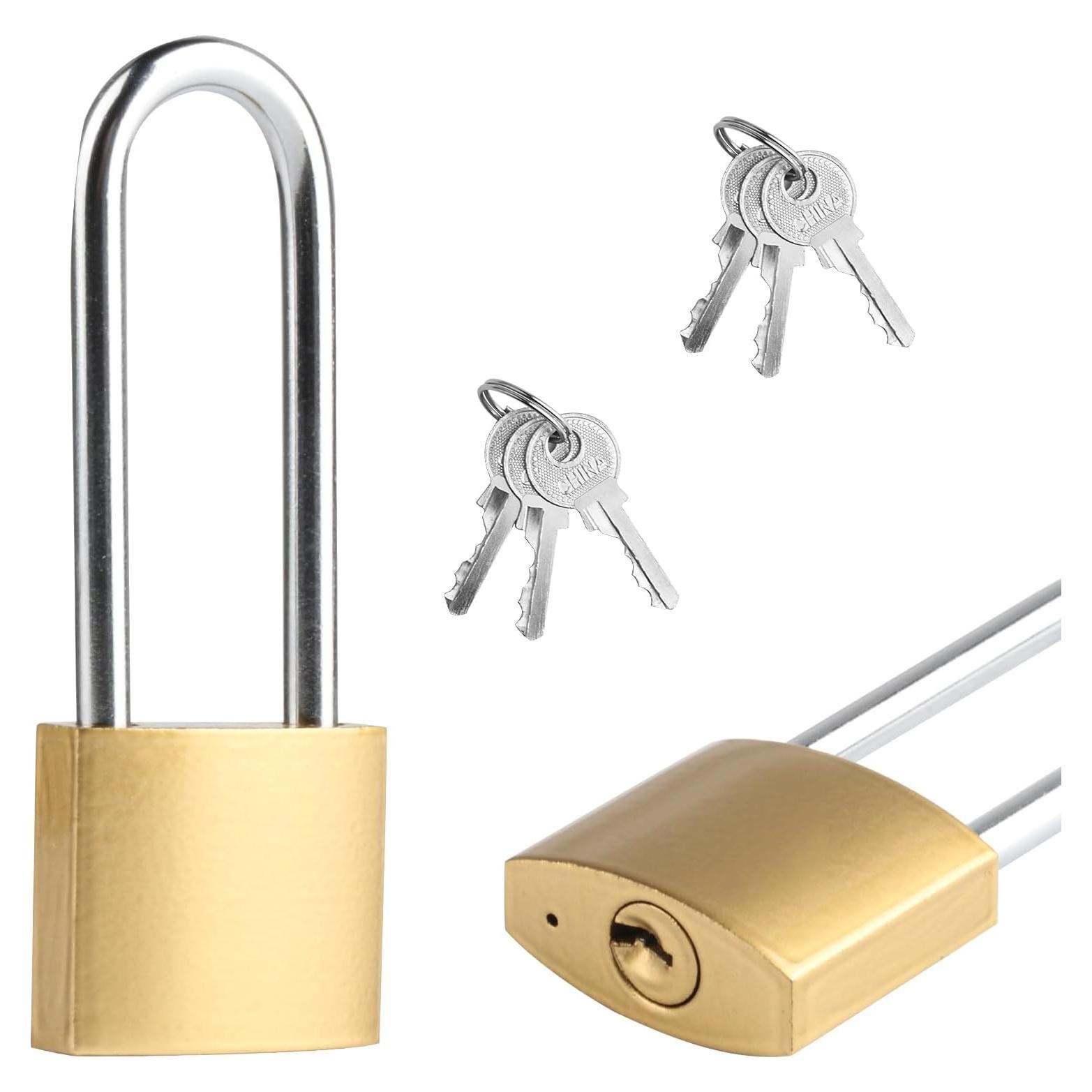 Juego de 4 Candados con Llave QBXMY7 16.26 cm Resistente