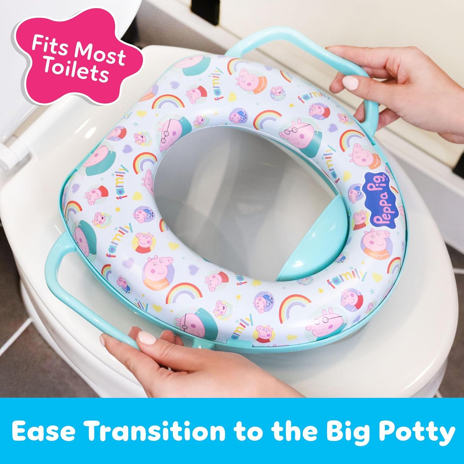 Asiento de Inodoro Suave Peppa Pig para Entrenamiento de Baño