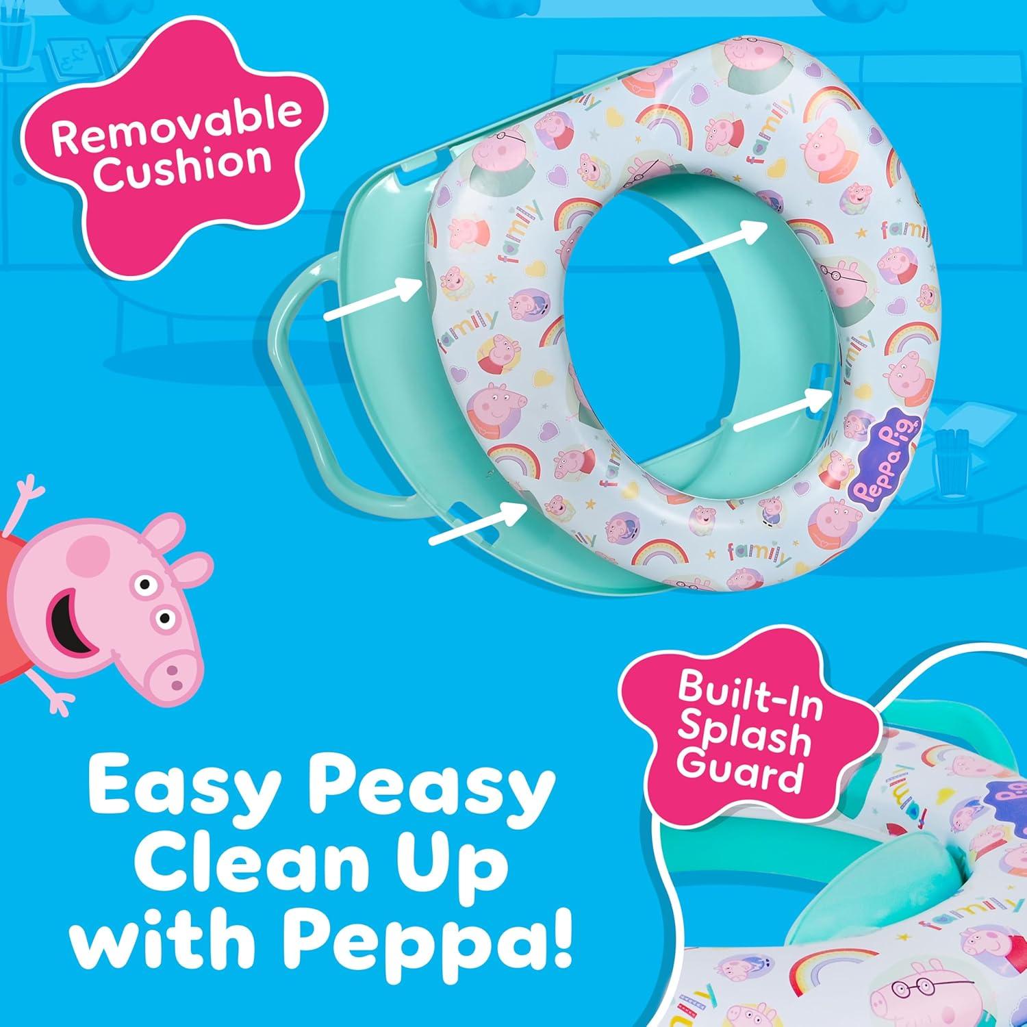 Asiento de Inodoro Suave Peppa Pig para Entrenamiento de Baño
