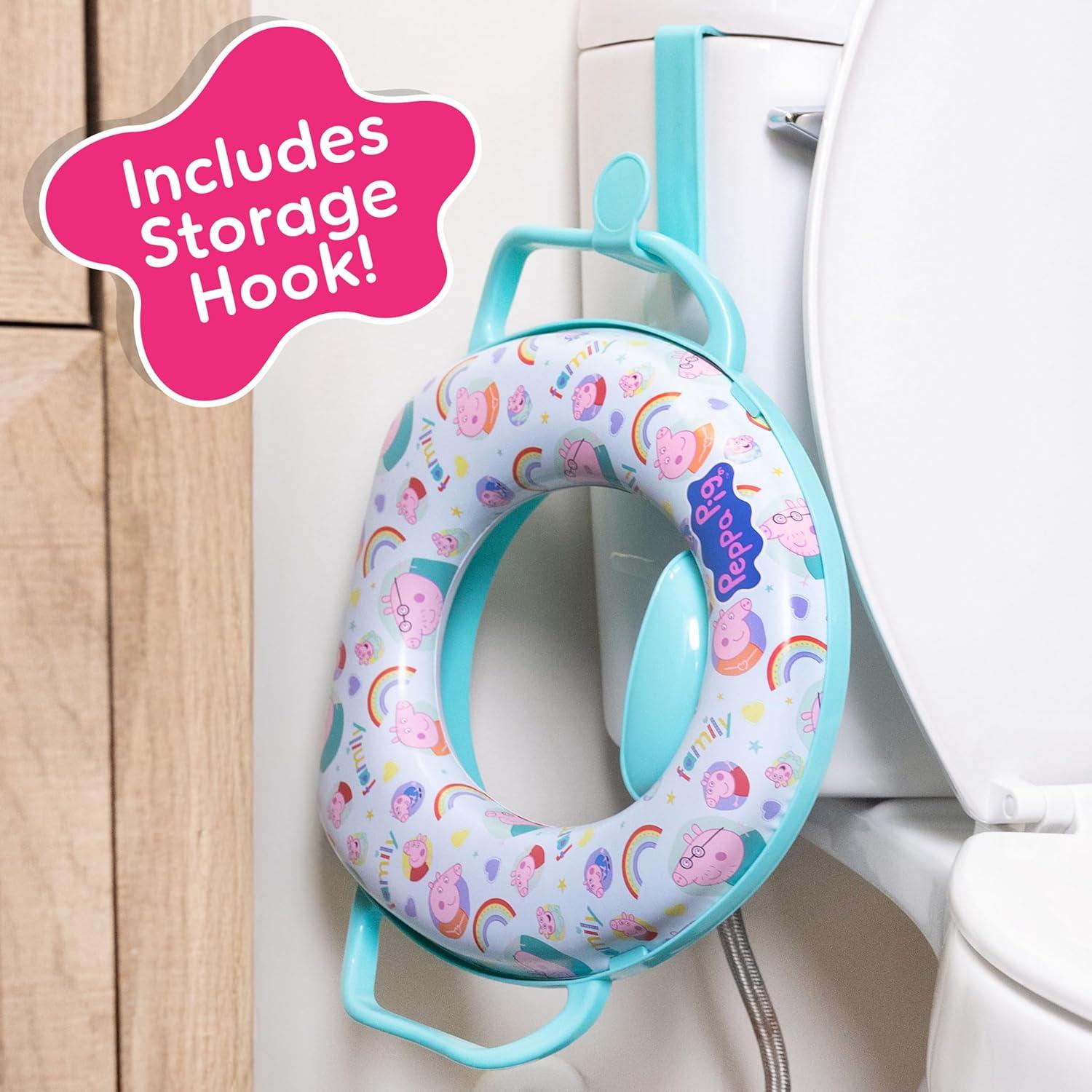 Asiento de Inodoro Suave Peppa Pig para Entrenamiento de Baño