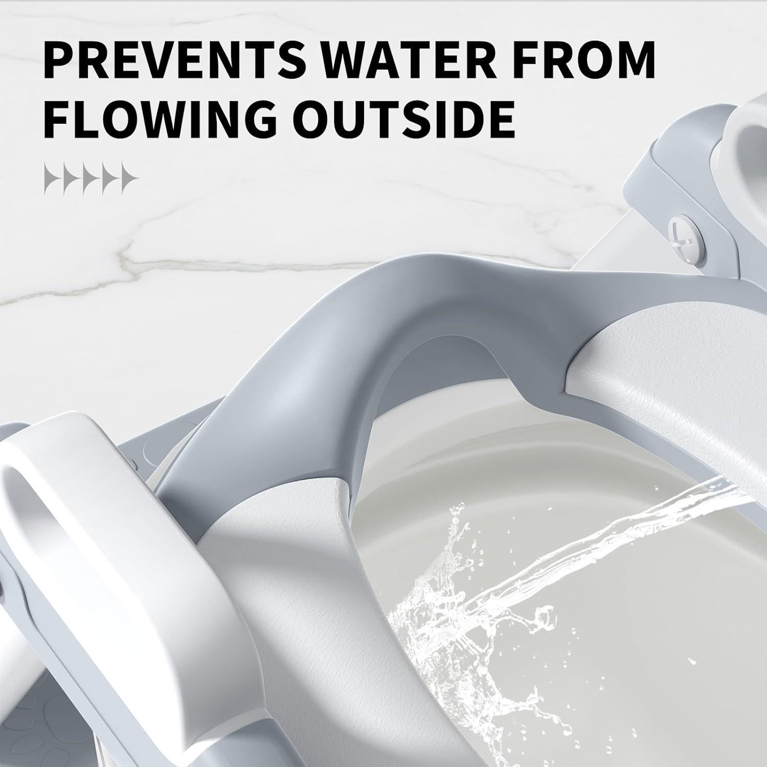 Asiento de Entrenamiento para Baño AJVV 2 en 1 con Escalón Antideslizante