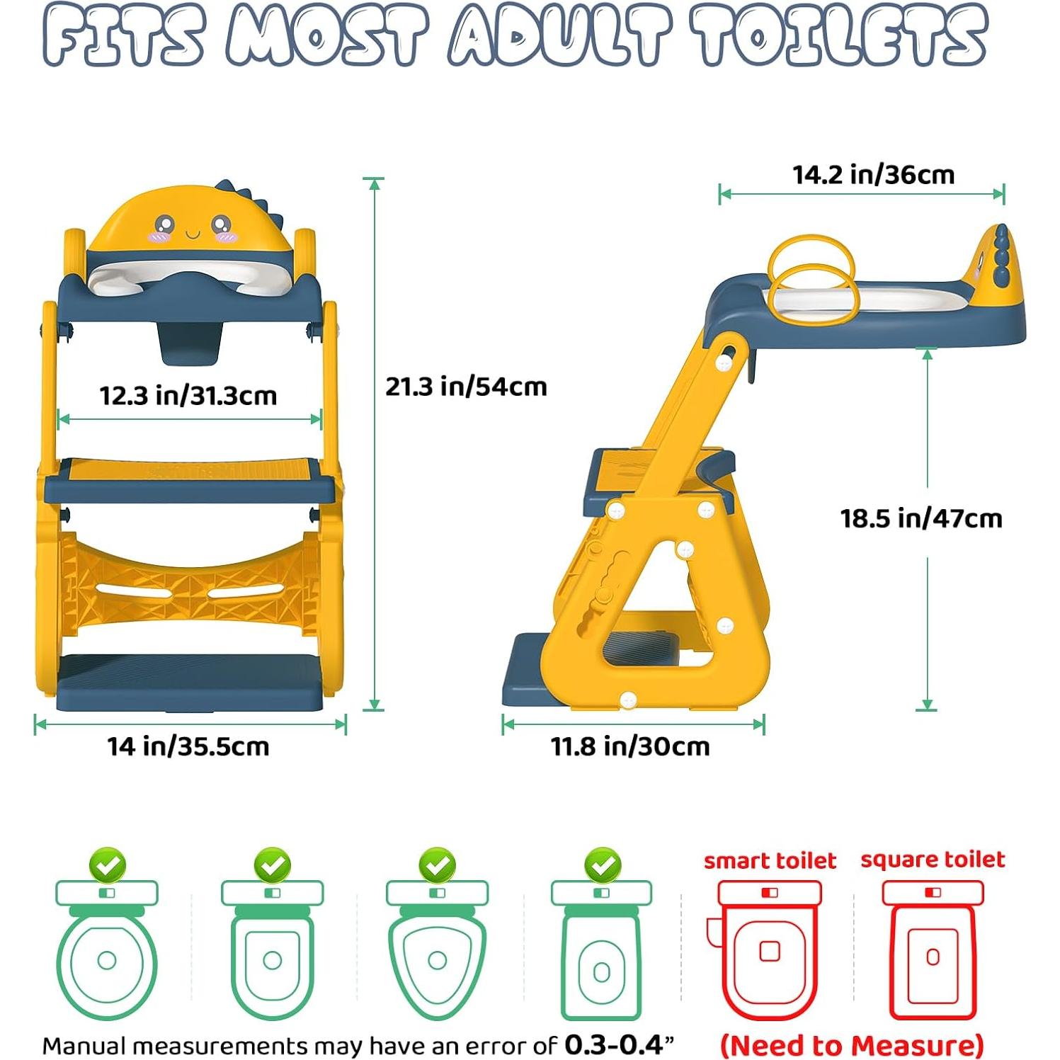 Asiento de Entrenamiento para Baño 2 en 1 Gliizee Azul
