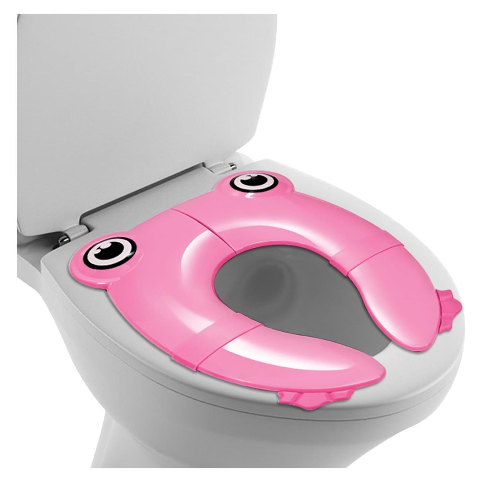 Asiento de Entrenamiento para Baño Homeify Rosa Plegable