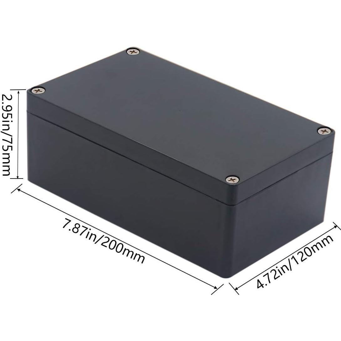 Caja de Proyecto Otdorpatio IP65 Negra 200x120x75 mm