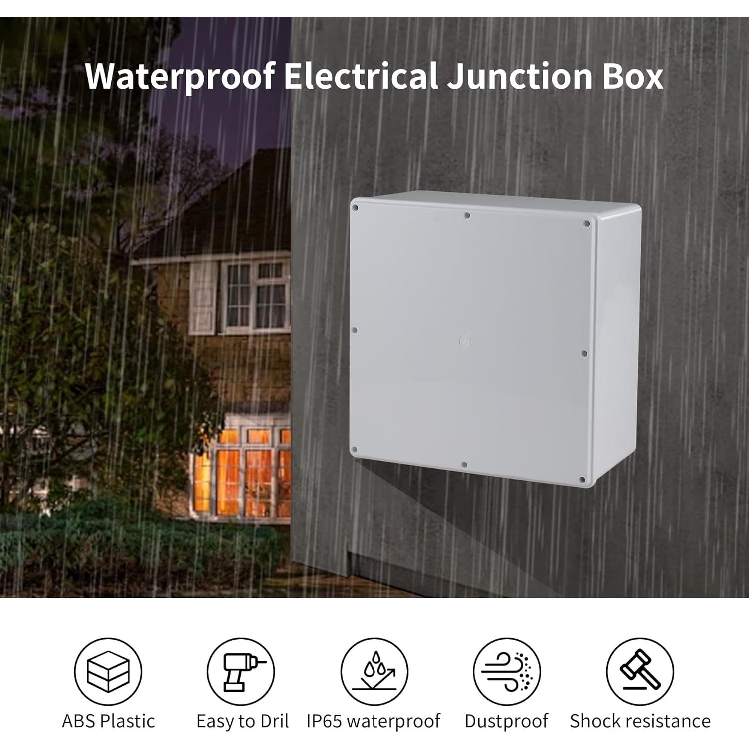 Caja de Conexiones Plástico ABS IP65 30.48x30.48x15.24cm Anpugaolao