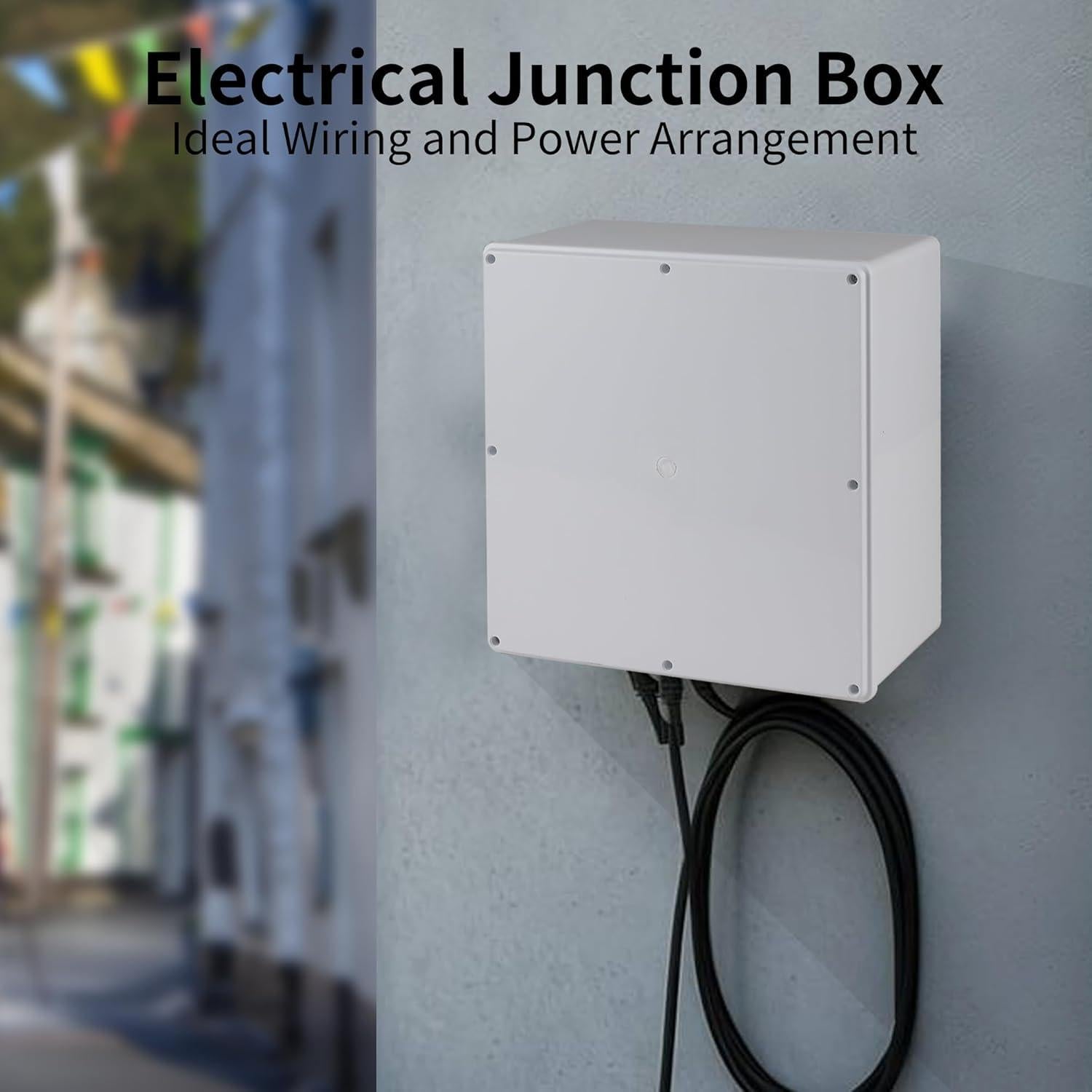 Caja de Conexiones Plástico ABS IP65 30.48x30.48x15.24cm Anpugaolao