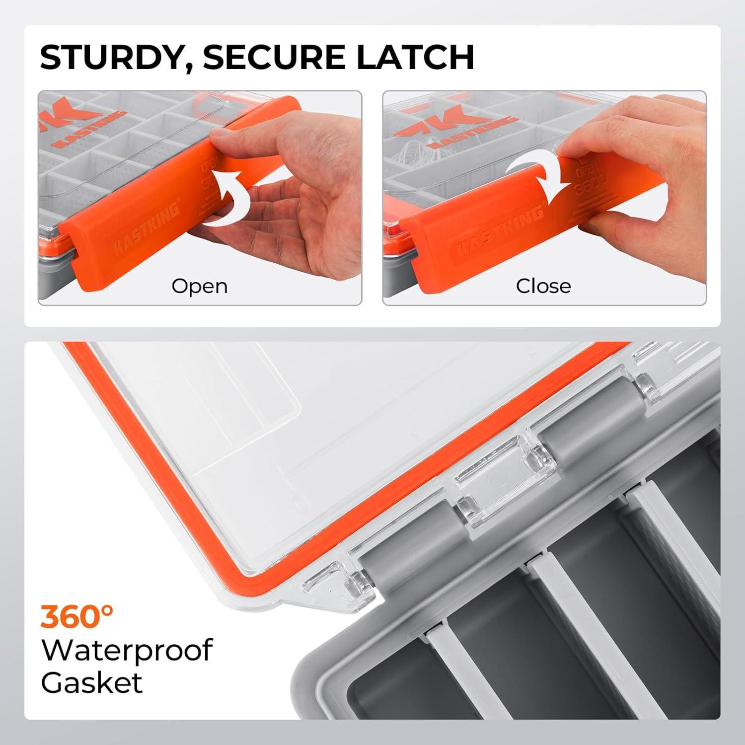 Caja de Pesca Impermeable KastKing HyperSeal 3600 Naranja