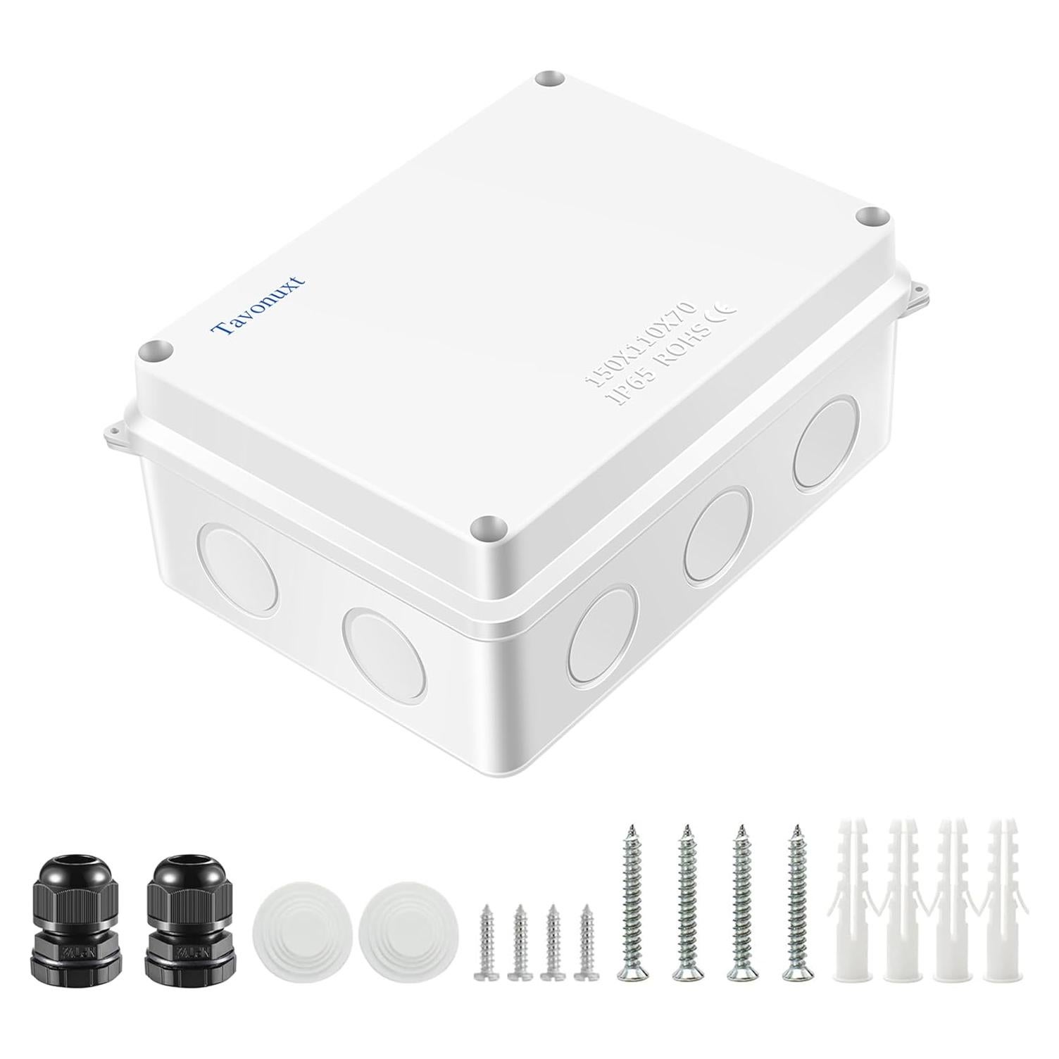 Caja de Conexiones Eléctricas Impermeable TAVONUXT 150x110x70mm
