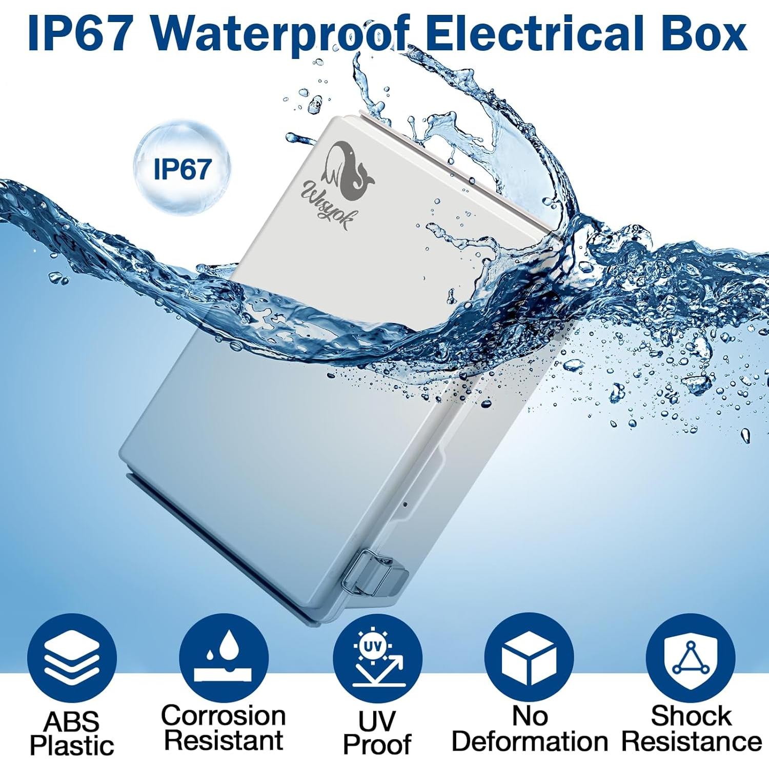 Caja Eléctrica Impermeable WISYOK 28x19x14cm ABS IP67