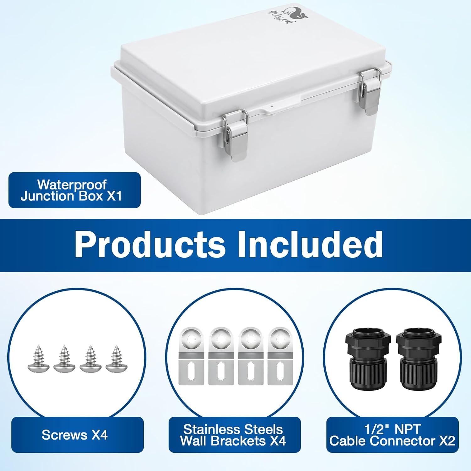 Caja Eléctrica Impermeable WISYOK 28x19x14cm ABS IP67