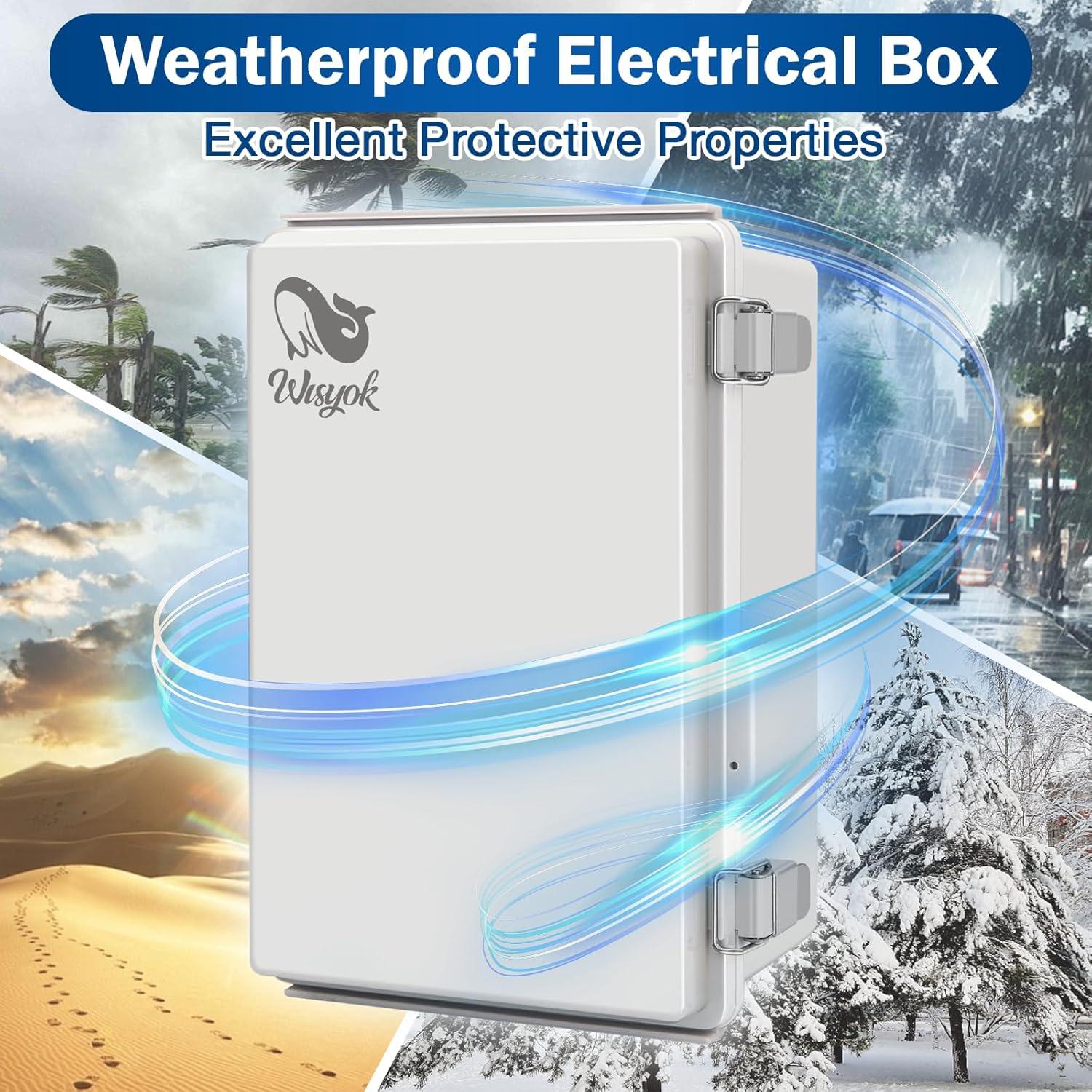 Caja Eléctrica Impermeable WISYOK 28x19x14cm ABS IP67