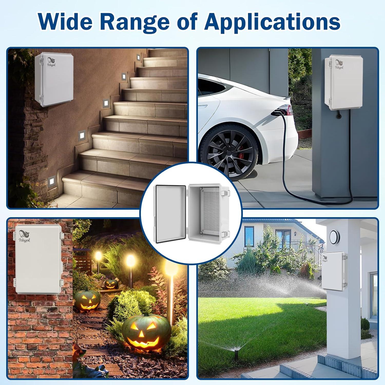 Caja Eléctrica Impermeable WISYOK 28x19x14cm ABS IP67