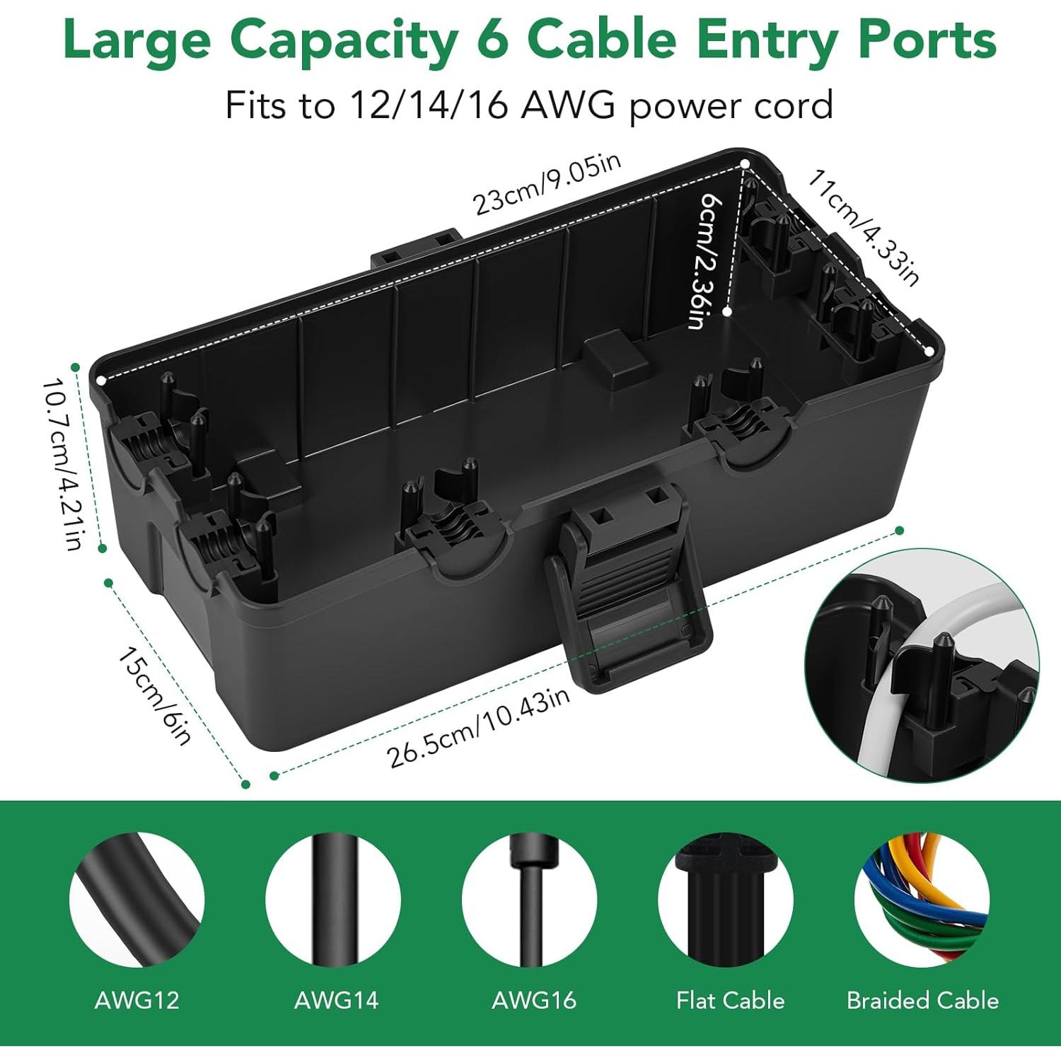 Caja Eléctrica Exterior Impermeable Havenso 26.4x15.2 cm