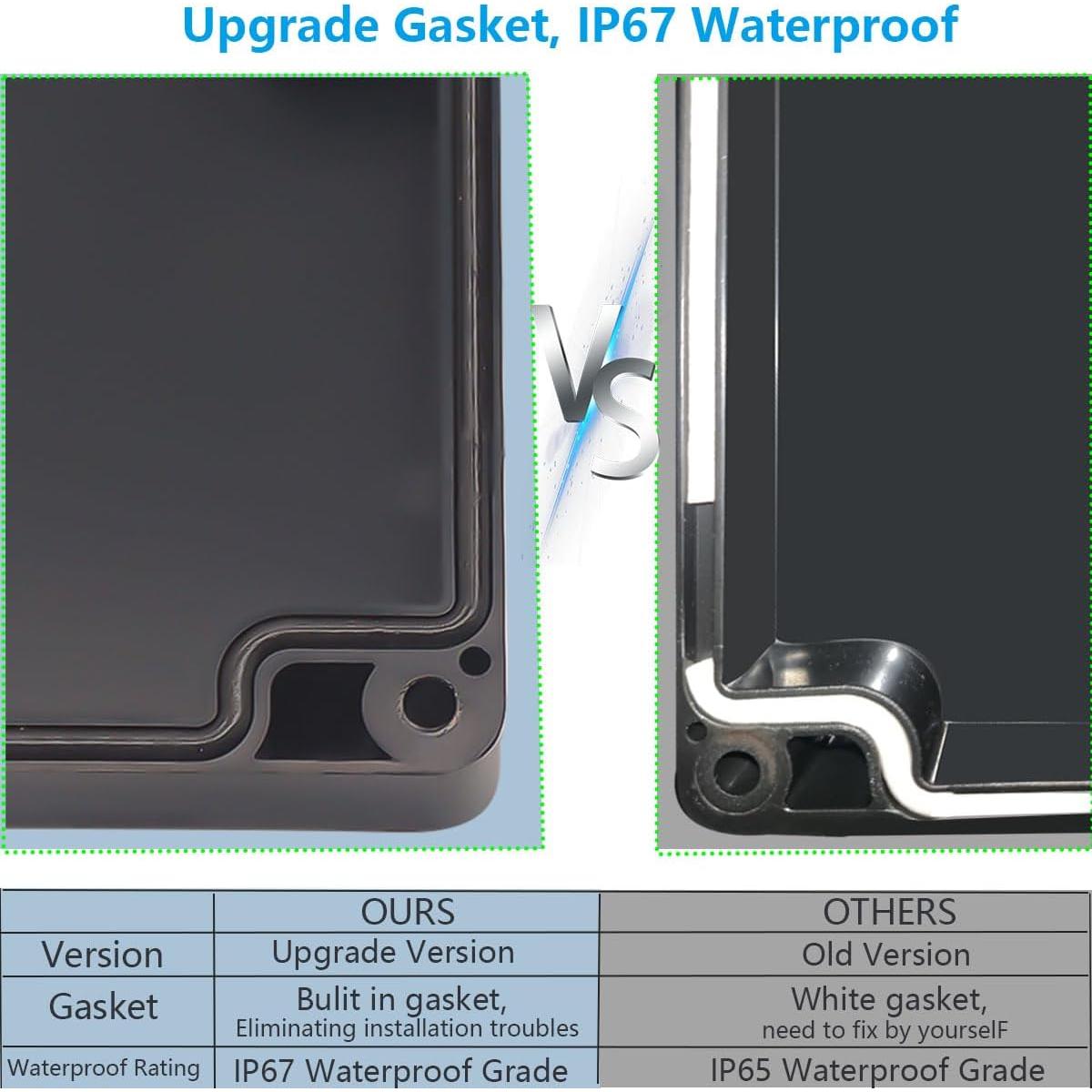Caja de Proyecto Otdorpatio IP67 15A 600V 15.8x9x6.4cm