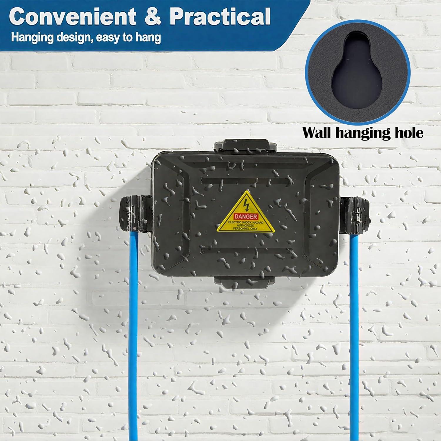 Caja Eléctrica Exterior Mini DIQMIAQ IP54 15.7x9.9cm Negra