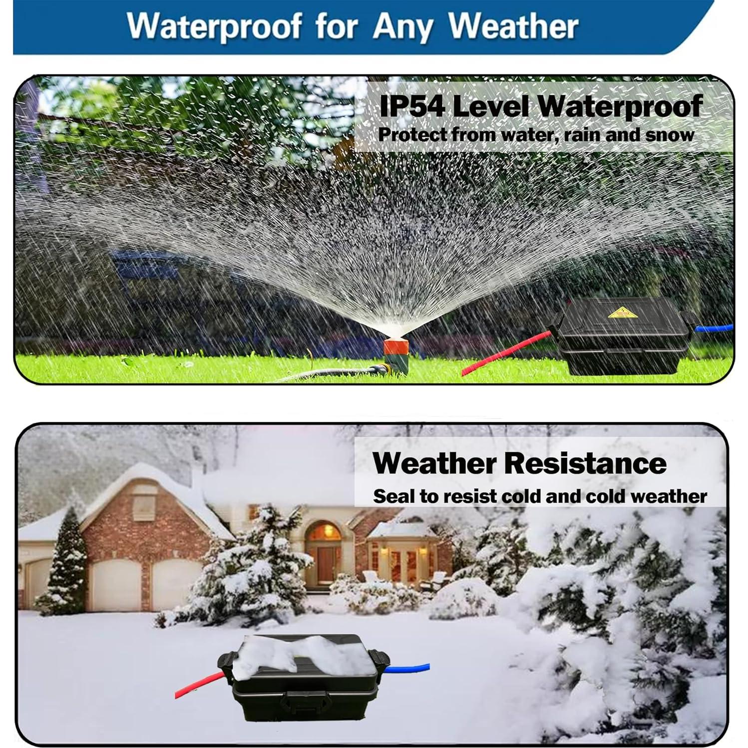 Caja Eléctrica Exterior Mini DIQMIAQ IP54 15.7x9.9cm Negra