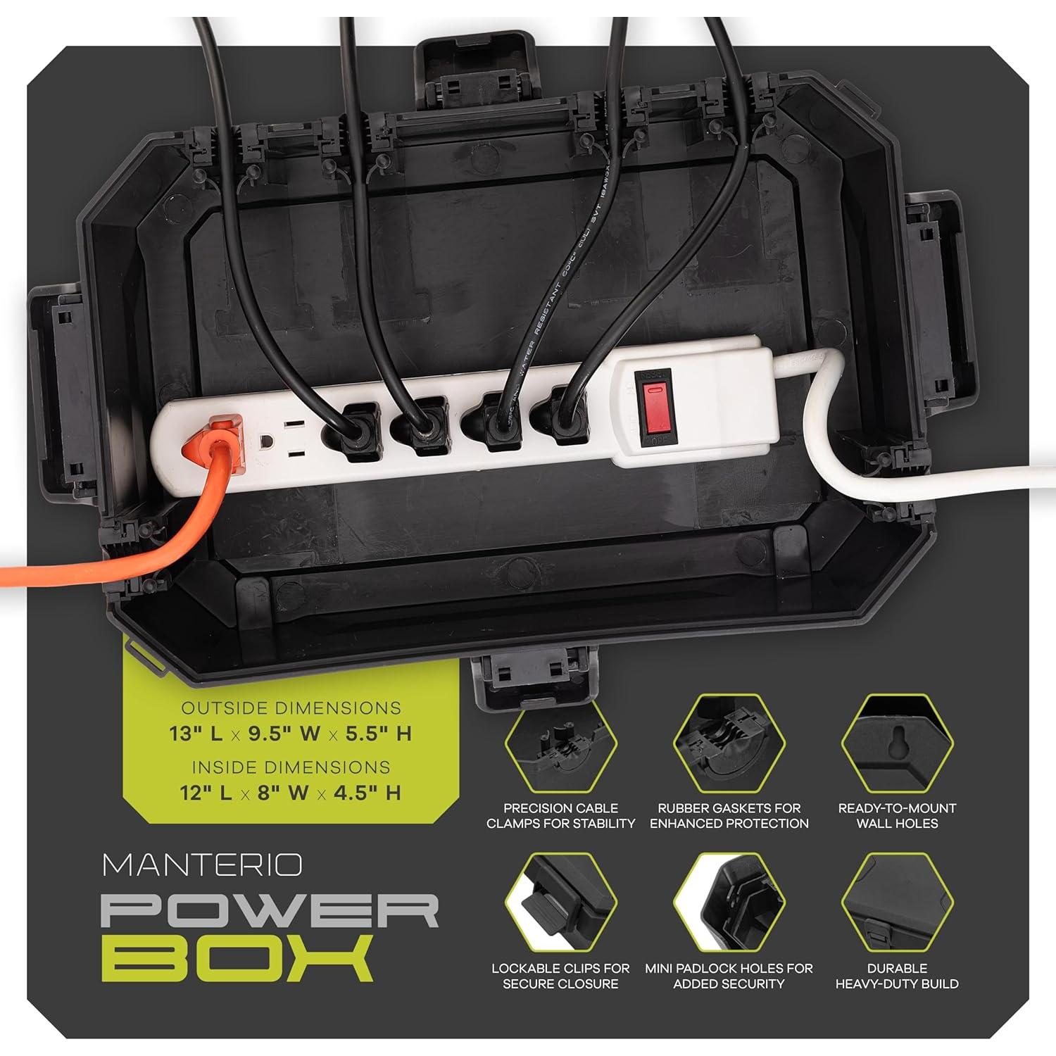 Caja Eléctrica Exterior Impermeable IP55 Manterio 34x24cm