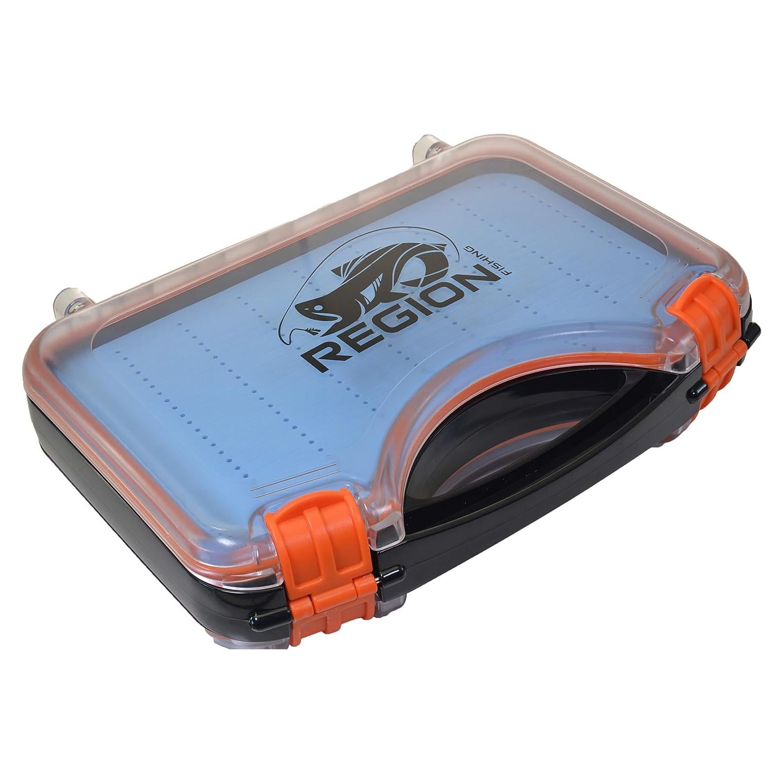 Caja de Moscas Impermeable Region Fishing 424 Ranuras Doble Cara