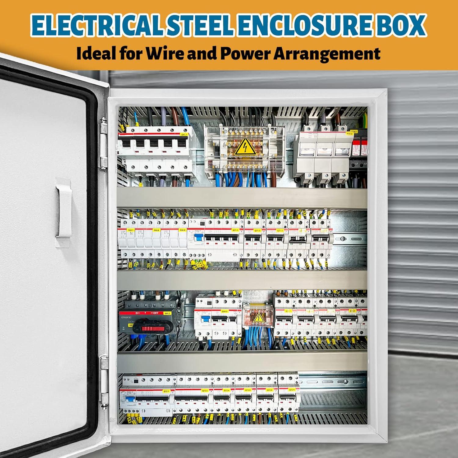 Caja Eléctrica Exterior Howhite 40x20x50cm NEMA 4X Impermeable