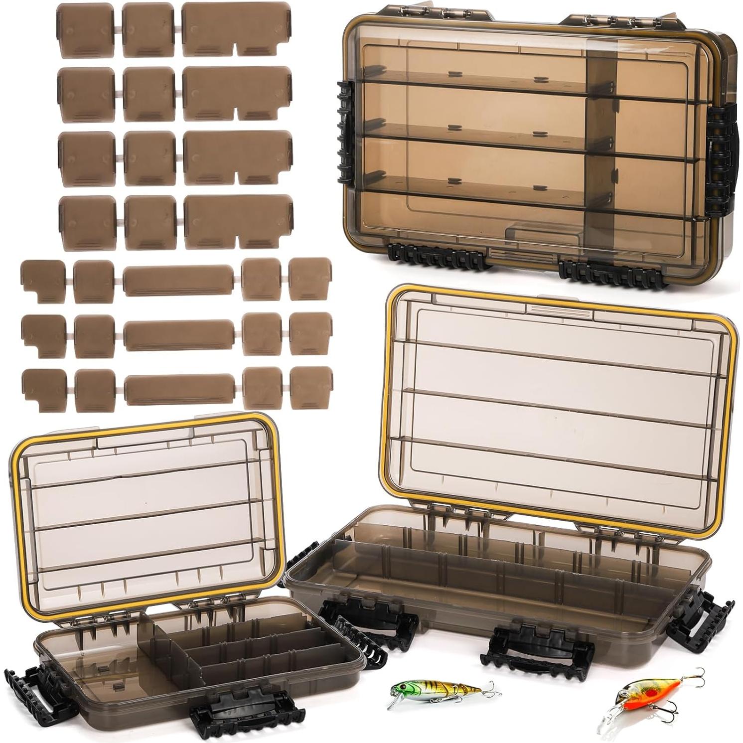 Paquete de 3 Cajas de Aparejos de Pesca Noamus 3600 3700