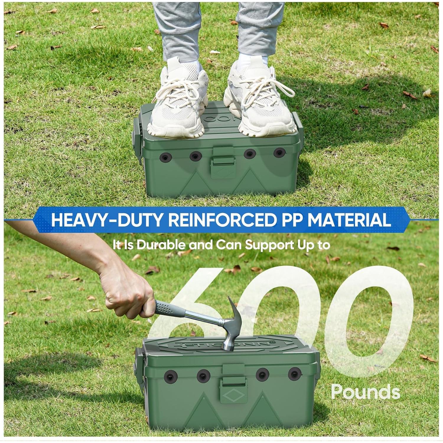 Caja Eléctrica Exterior TICONN IP54 Verde Grande 6 Puertos