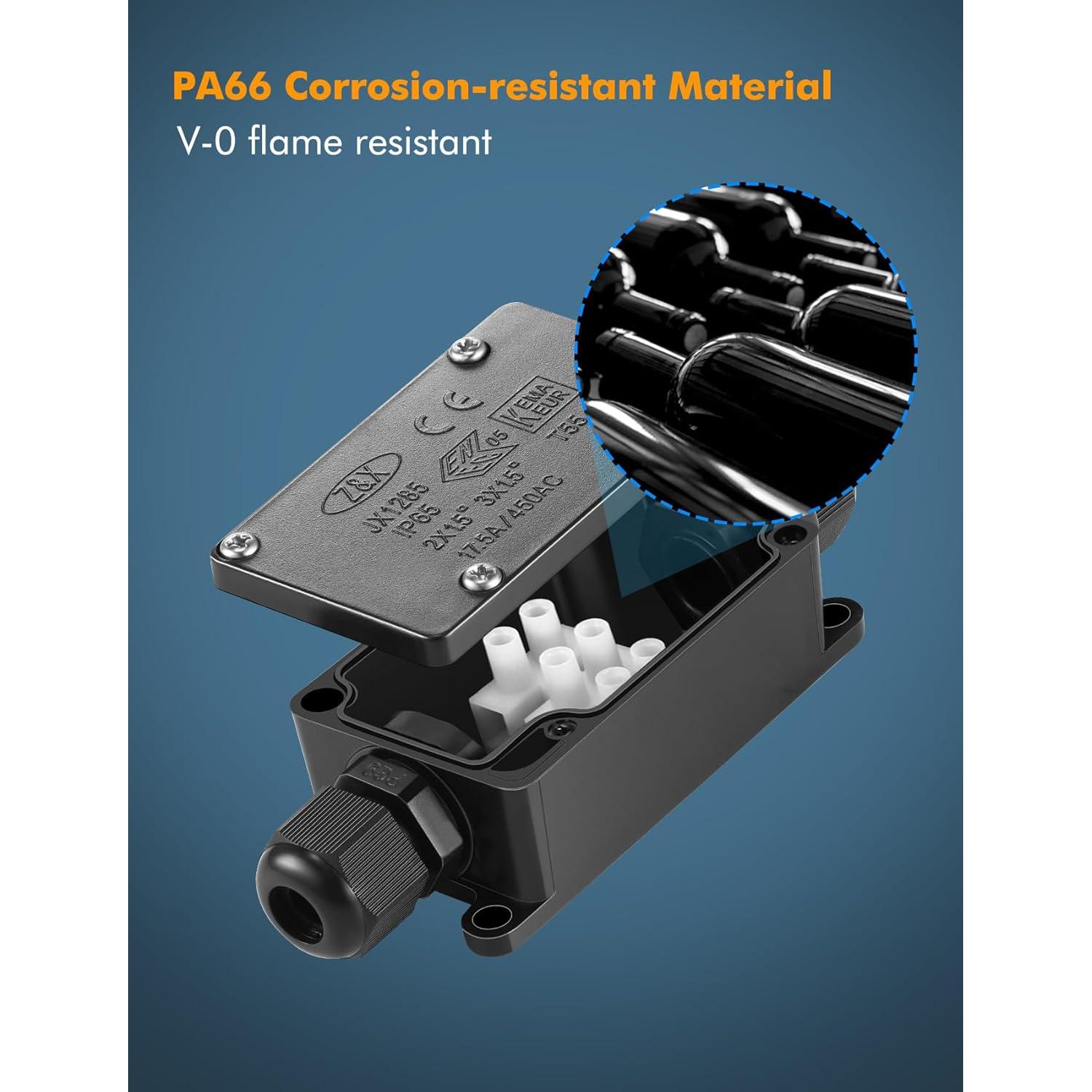 Caja de Conexiones Eléctricas Impermeable LemonBest 2 Vías