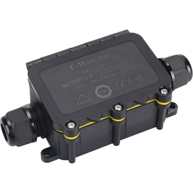 Caja de Conexiones Impermeable IP68 HFJY 2 Vías M20 para Cables