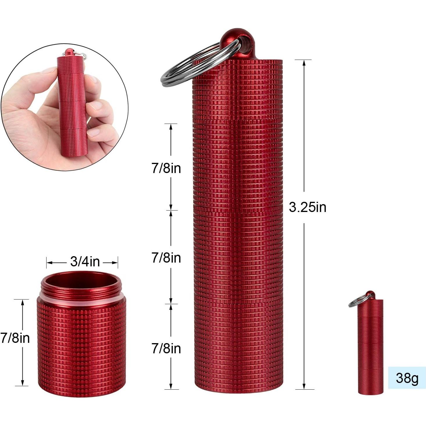 Estuche Portátil para Pastillas PPFISH 3 Compartimentos Azul/Rojo