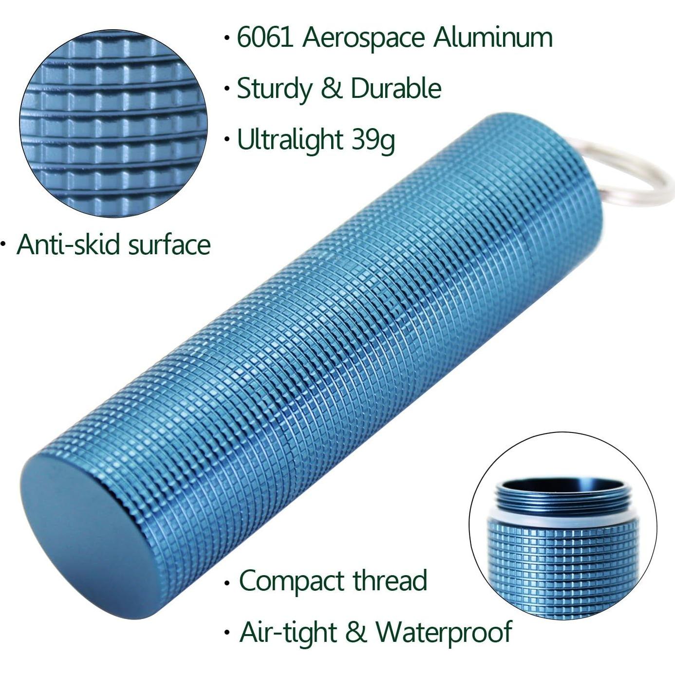 Estuche Portátil para Pastillas PPFISH 3 Compartimentos Azul/Rojo