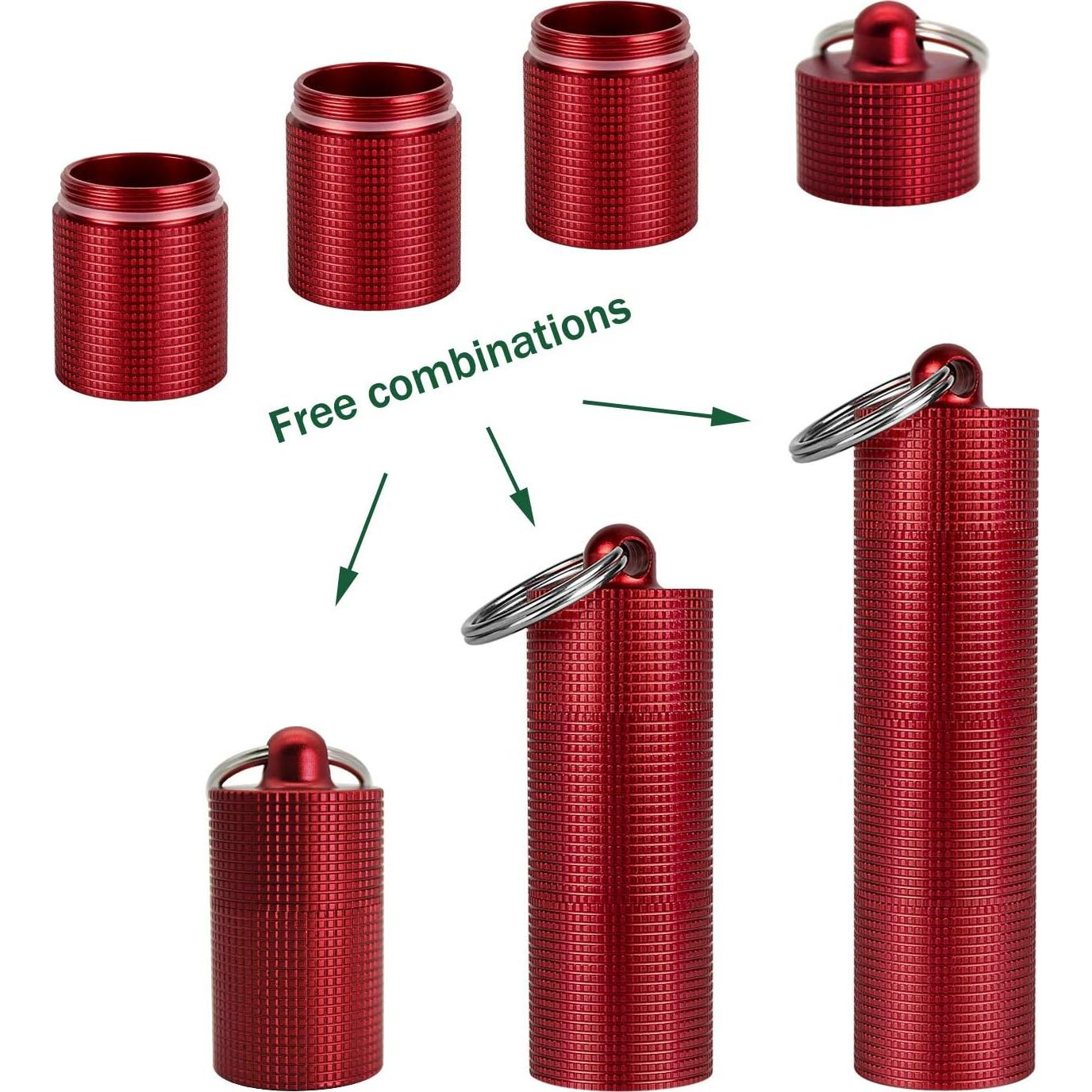 Estuche Portátil para Pastillas PPFISH 3 Compartimentos Azul/Rojo