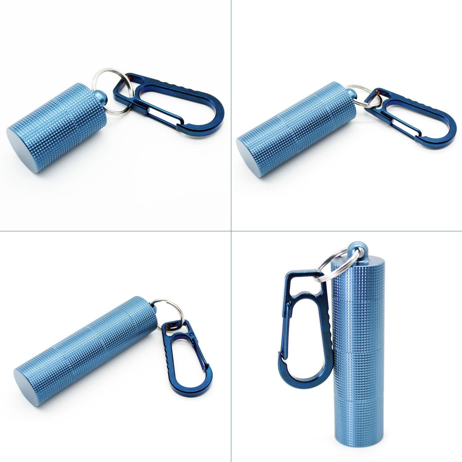 Estuche Portátil para Pastillas PPFISH 3 Compartimentos Azul/Rojo