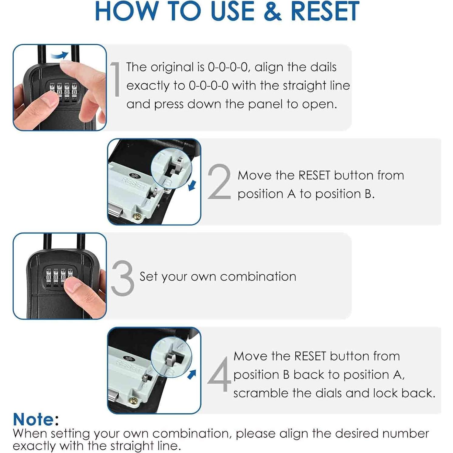 Caja de Llave con Cerradura GIVERARE 4 Dígitos Impermeable