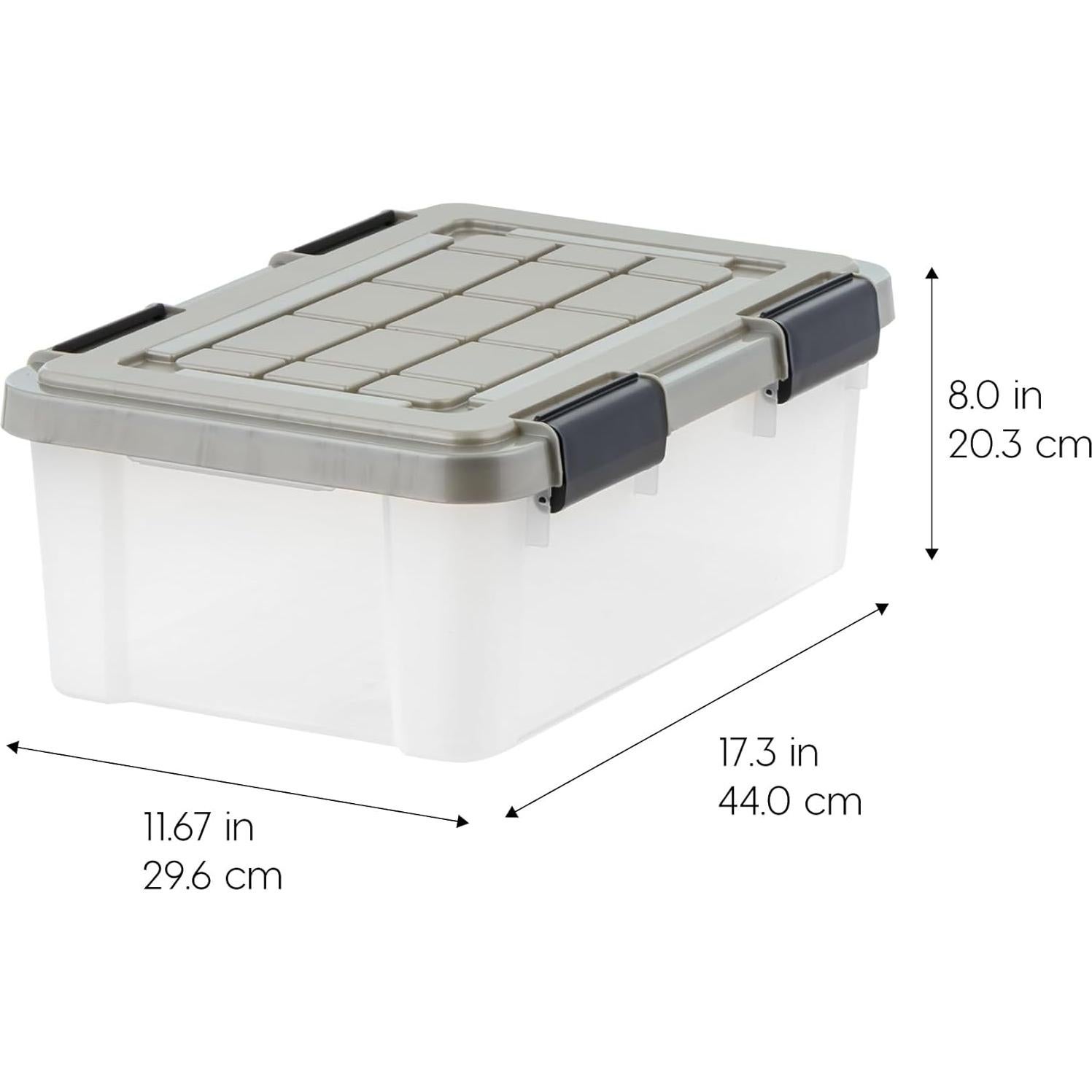 Contenedores de Almacenamiento IRIS USA 16 Qt - 3 Paquete