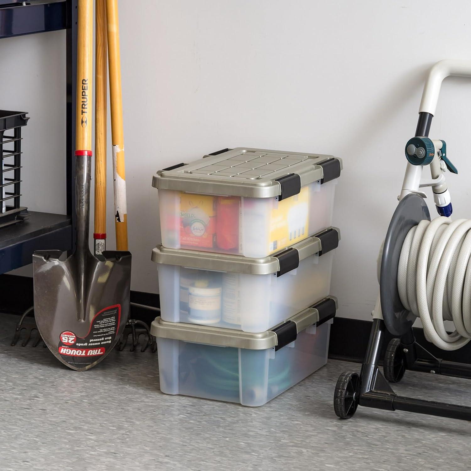 Contenedores de Almacenamiento IRIS USA 16 Qt - 3 Paquete