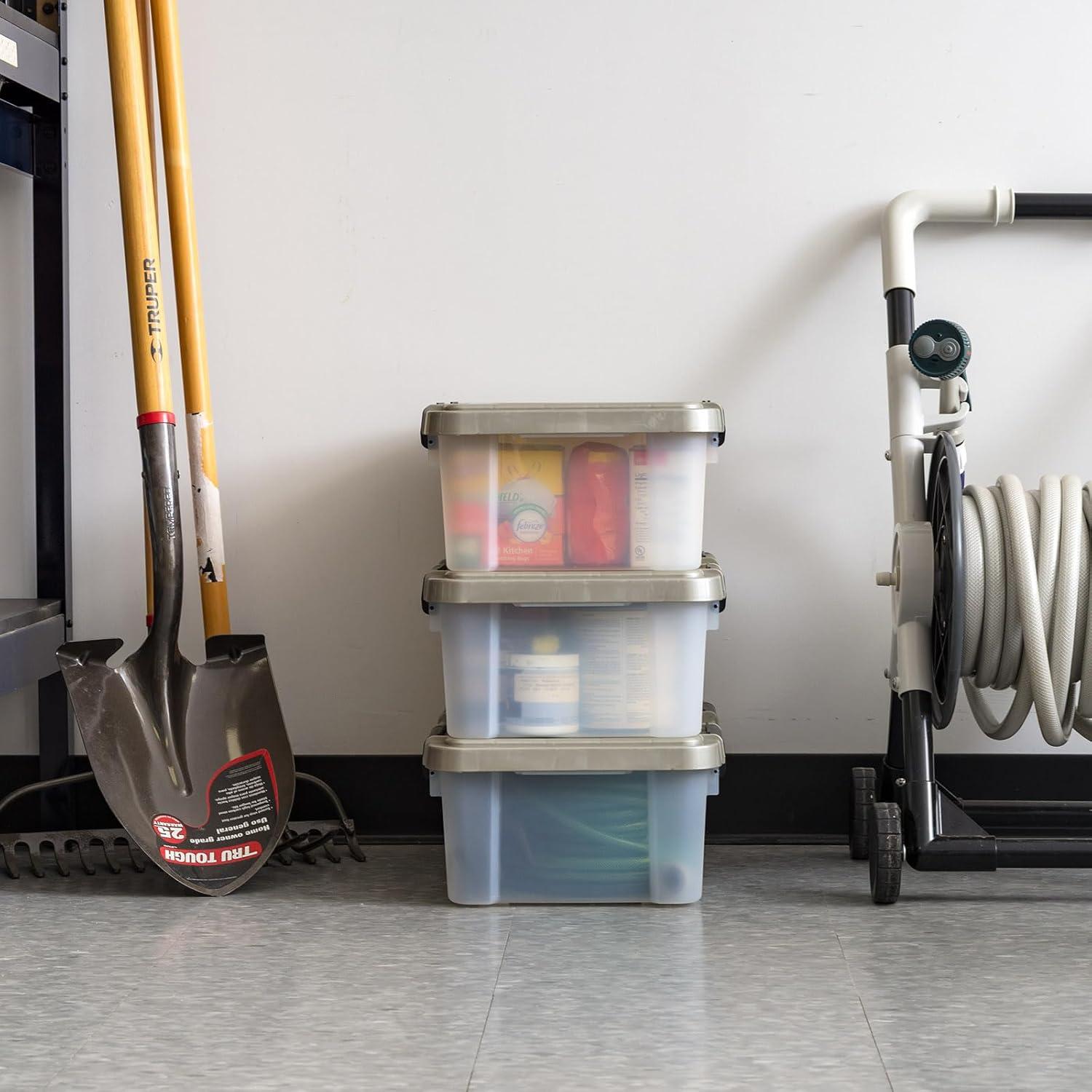 Contenedores de Almacenamiento IRIS USA 16 Qt - 3 Paquete