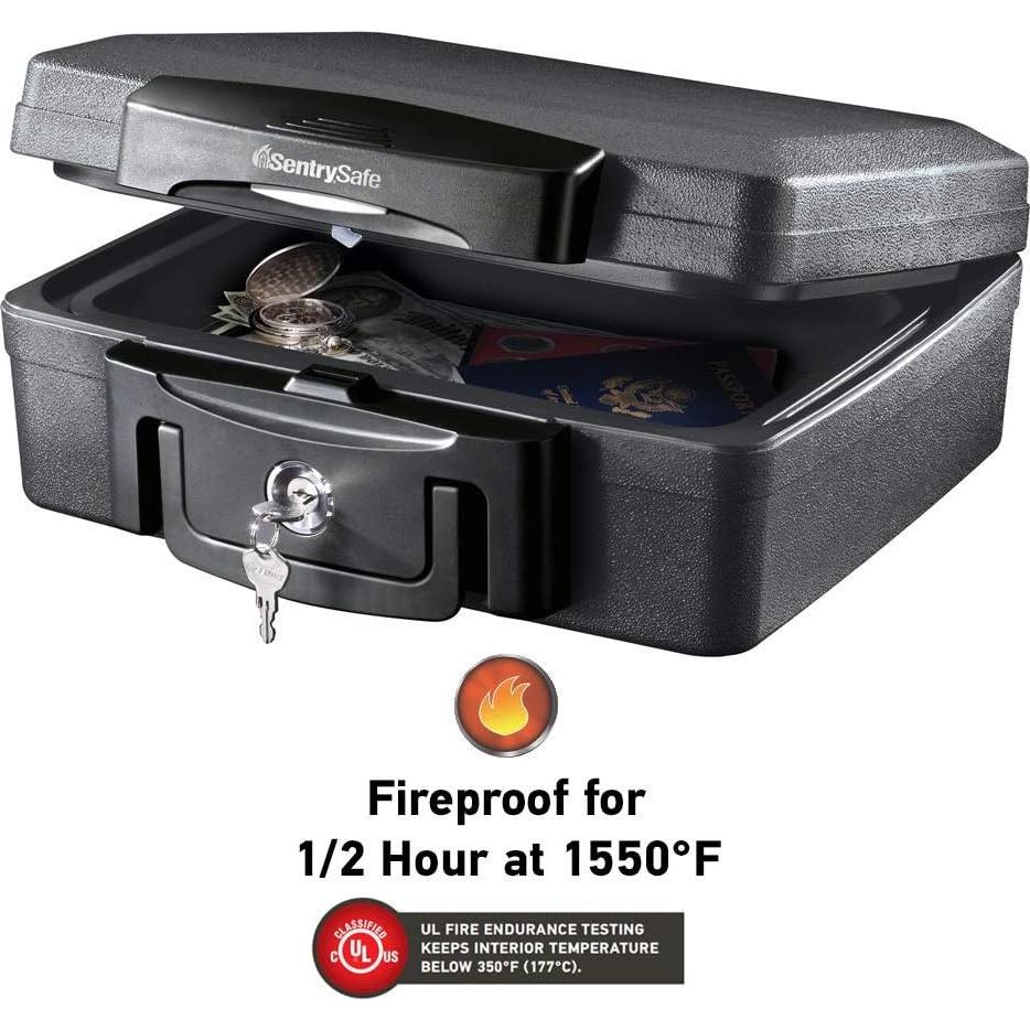 Caja Fuerte SentrySafe H0100 a Prueba de Fuego y Agua 4.8L