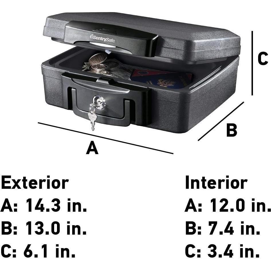 Caja Fuerte SentrySafe H0100 a Prueba de Fuego y Agua 4.8L