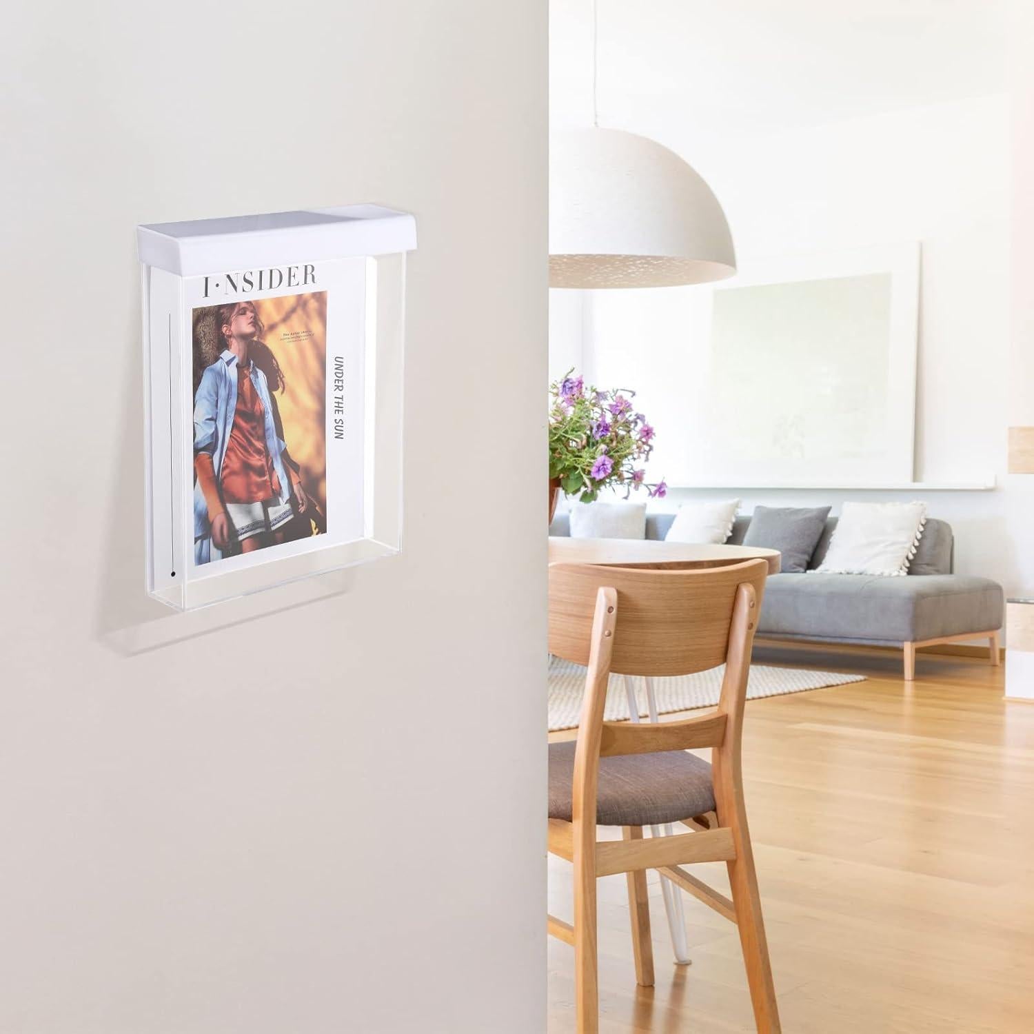 Soporte de Folletos Acrílico Thyle 21.6x27.9cm Montado en Pared