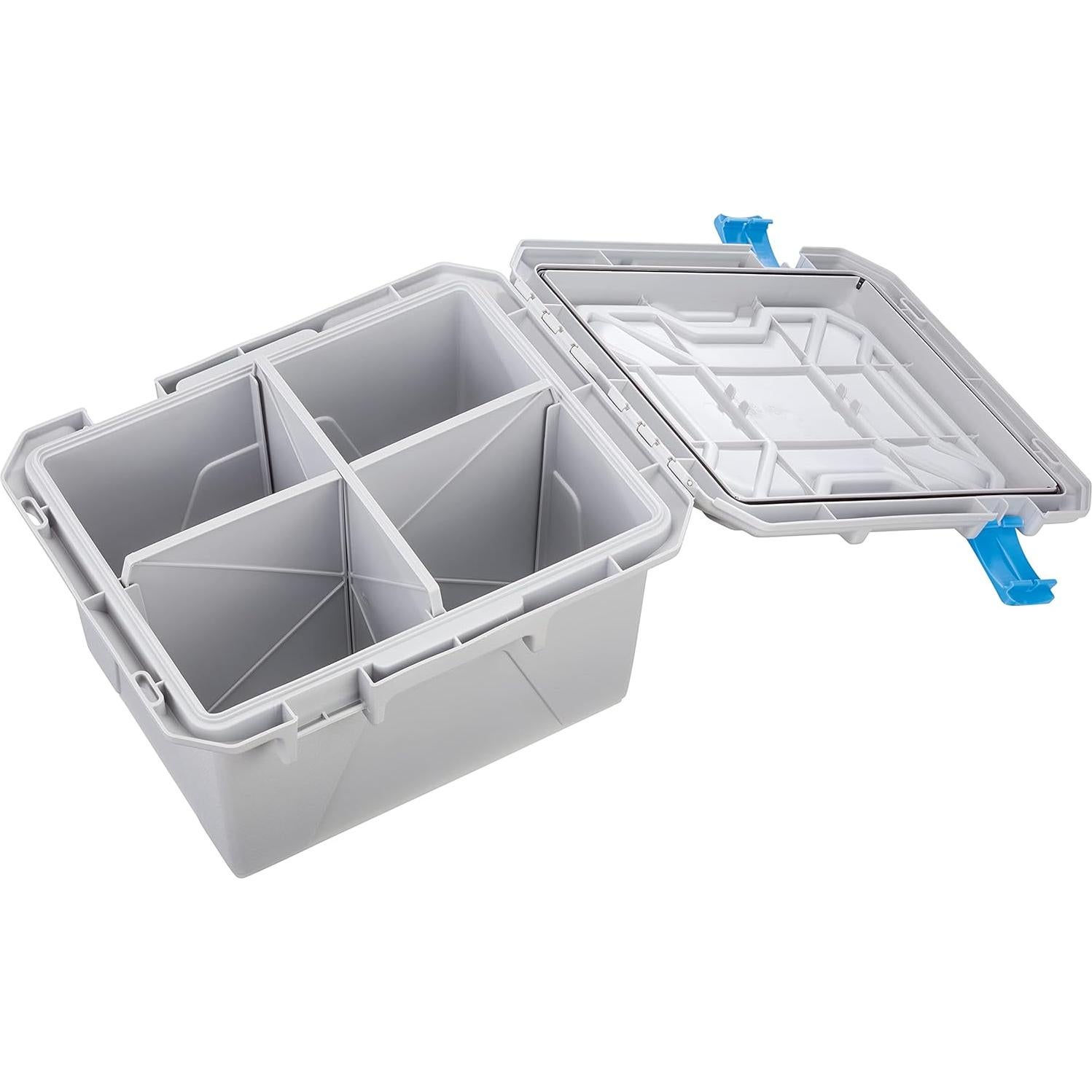 Caja de Almacenamiento Plano Synergy HD 41x33x24 cm Gris Azul