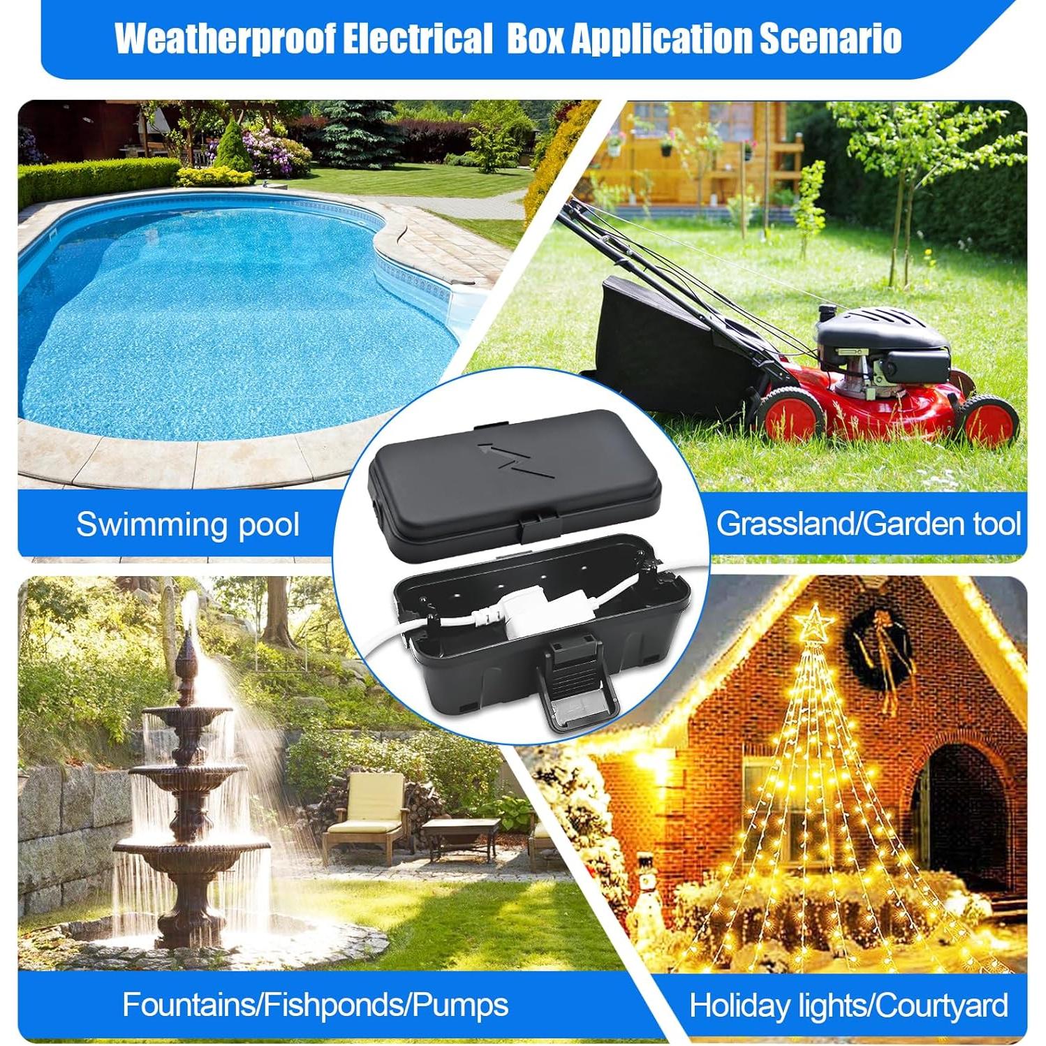 Caja de Conexión Eléctrica Impermeable Hrensaw 20.3x9.9cm