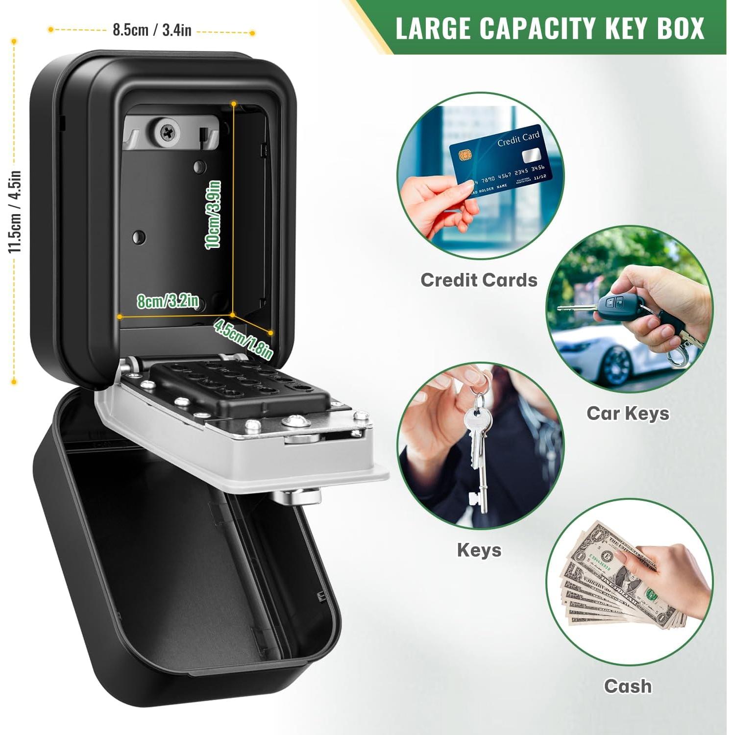 Caja de Llaves HUANLANG con Código 12 Dígitos Impermeable