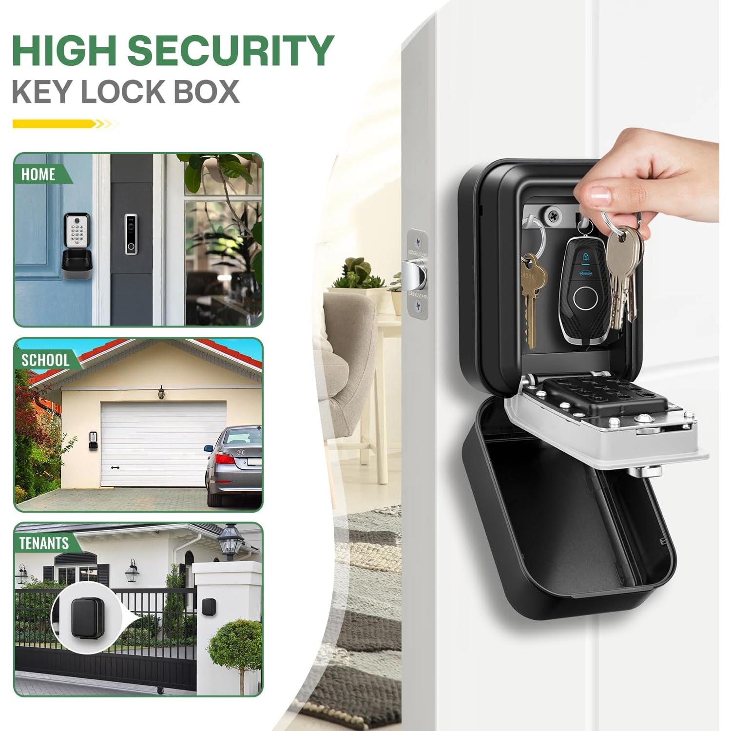 Caja de Llaves HUANLANG con Código 12 Dígitos Impermeable