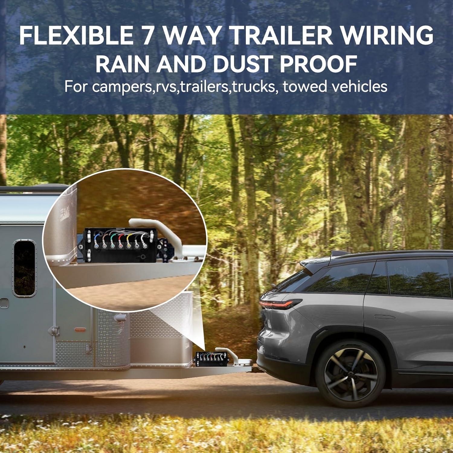 Arnés de Cableado para Remolque Gubrdfrsod 8 Pies 7 Pines