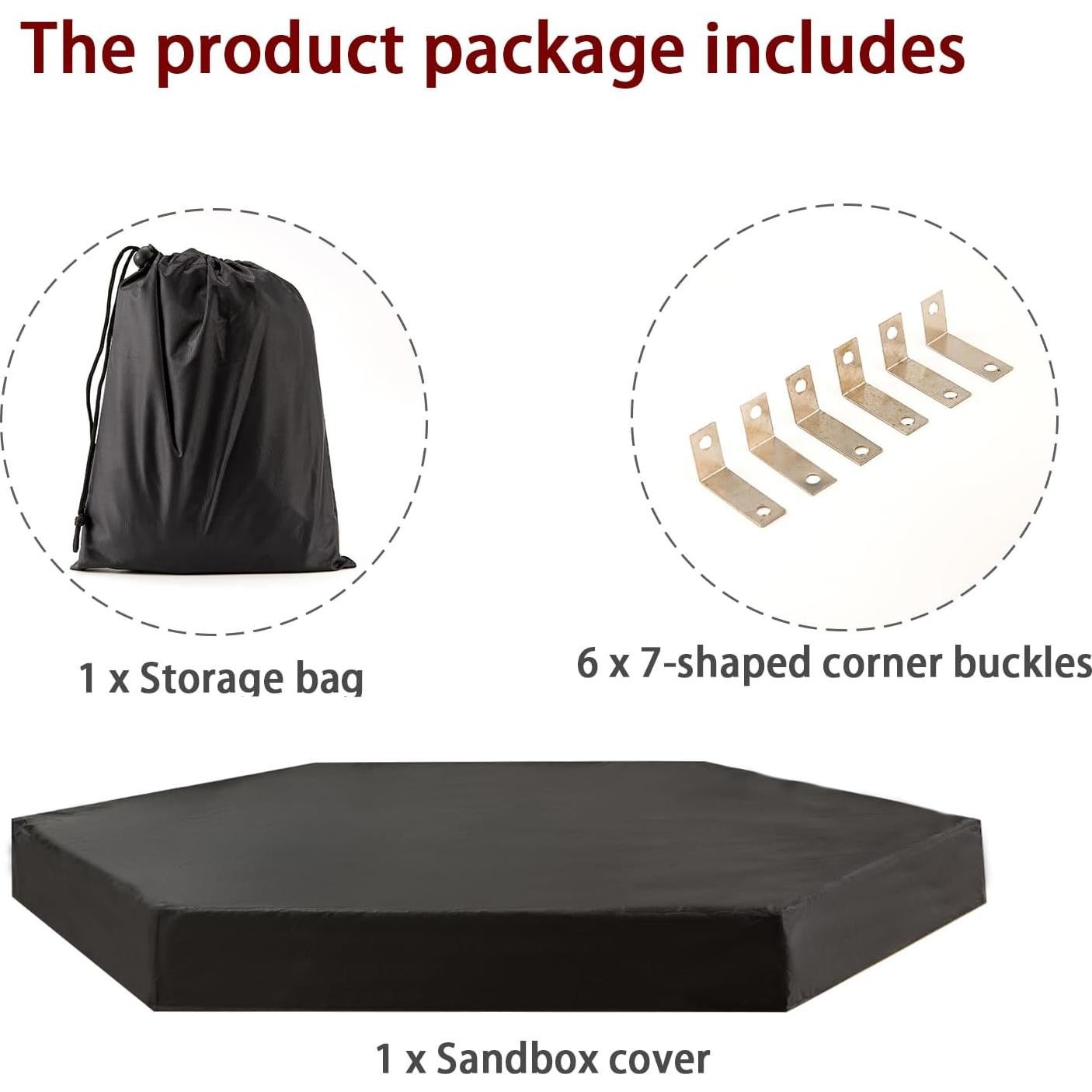 Cubierta de Caja de Arena Hexagonal CEMGYIUK 231x201 cm Resistente