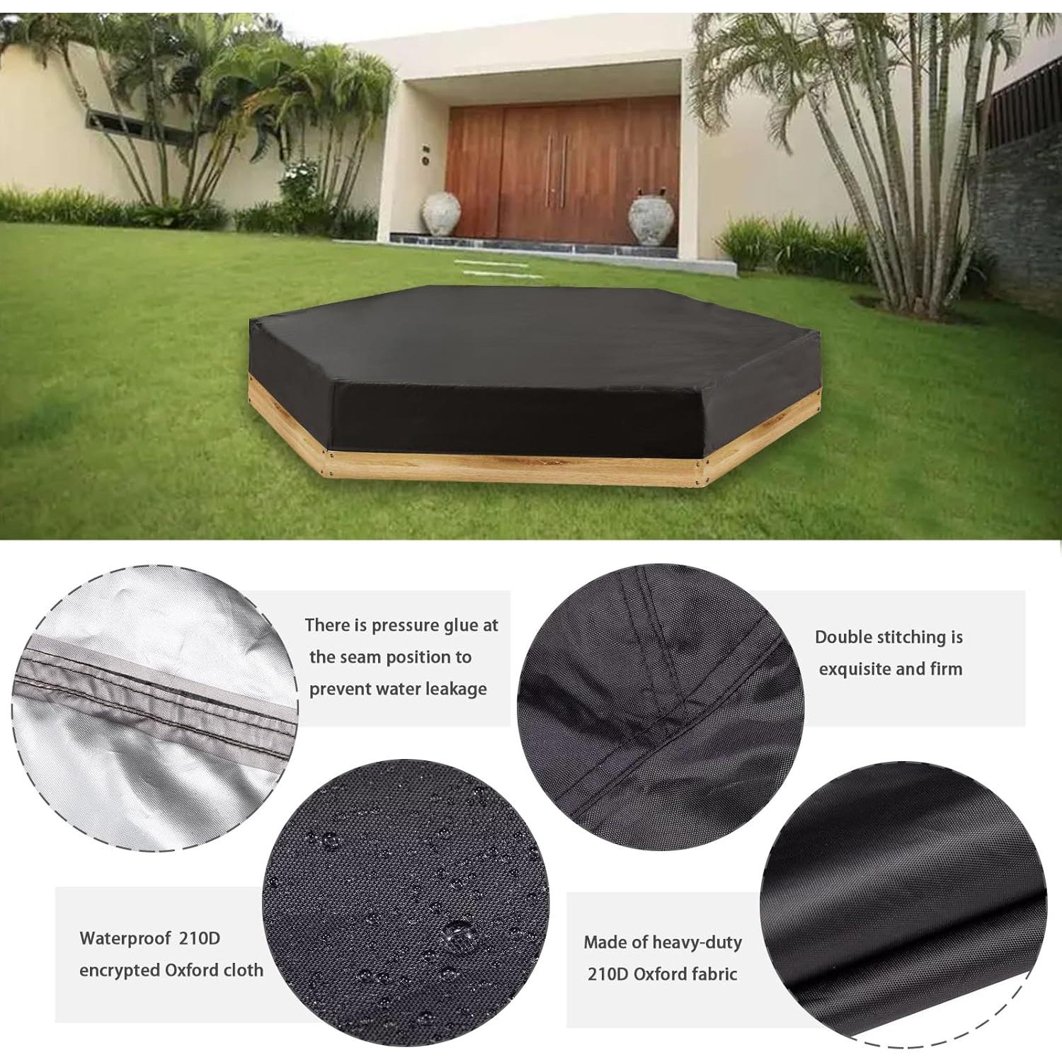 Cubierta de Caja de Arena Hexagonal CEMGYIUK 231x201 cm Resistente