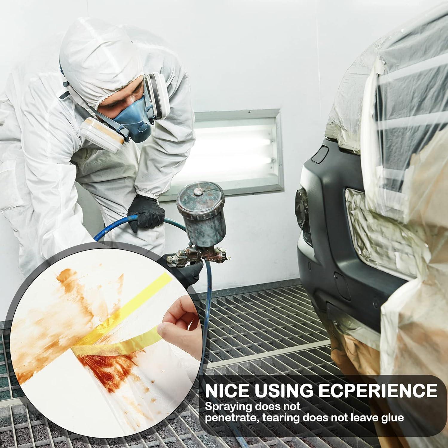 12 Rollos de Plástico para Pintura Fainne - 3 Tamaños 0.90/1.50/2.00 x 20.12 m