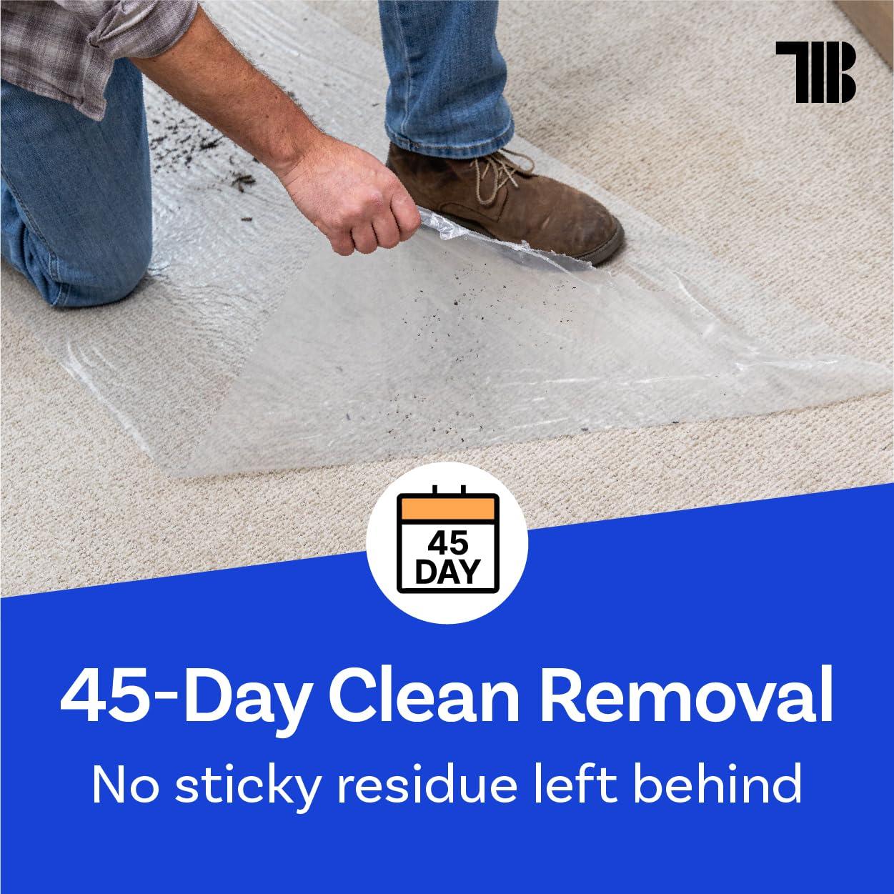 Película Protectora de Alfombra TapeManBlue 60cm x 61m