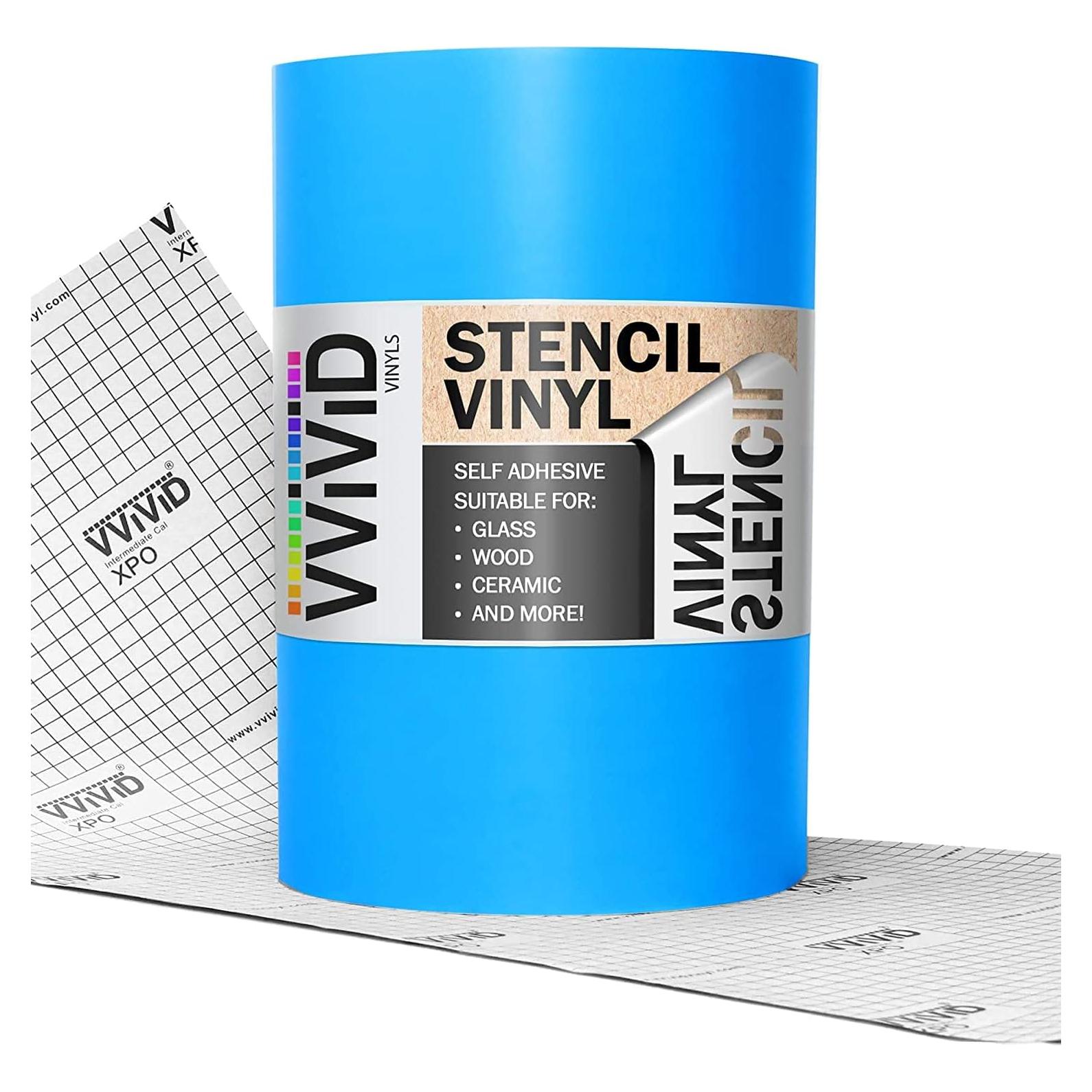 Vinilo de Esténcil Autoadhesivo VViViD Azul 61cm x 9.14m