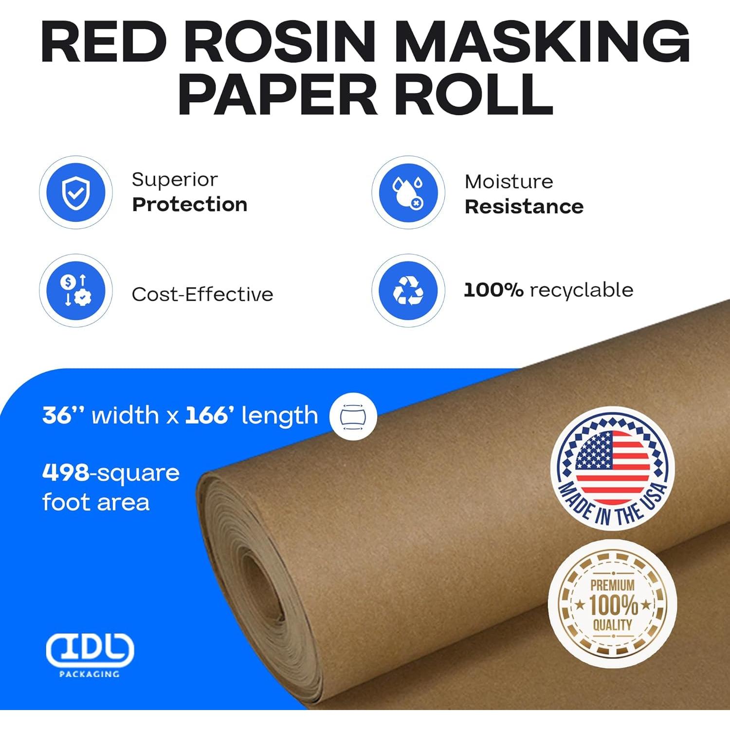Papel de Enmascarar de Resina Marrón IDL 91.4 cm x 50.7 m