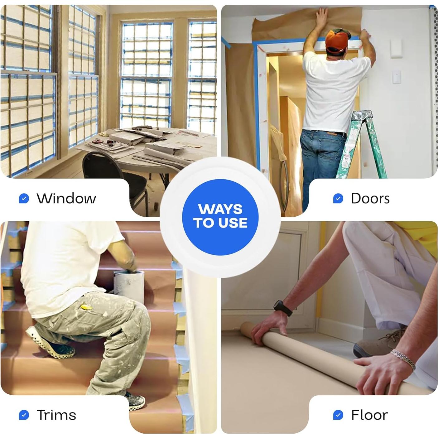 Papel de Enmascarar de Resina Marrón IDL 91.4 cm x 50.7 m